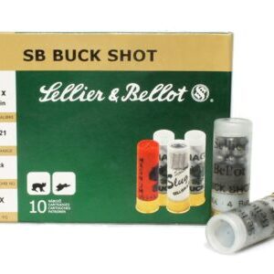 Sellier and Bellot 12 gauge Buckshot 2 3/4'' 1 1/8 oz. #4 FREE SHIPPING(250 rd case)