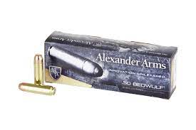 Alexander Arms 50 Beowulf 350 grain Round Shoulder Plated (20 rd box)