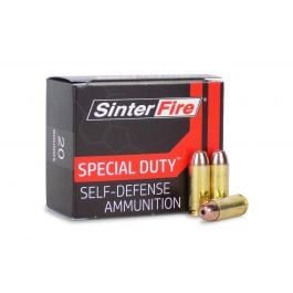 Sinter Fire 10MM Auto 125 grain Special Duty Self Defense Hollow Point Lead Free (20 rd box)