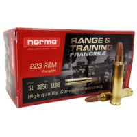 Norma 223 REM 51 grain FRANGIBLE 3250 FPS (50 rd box)