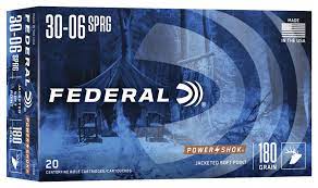 Federal Power-Shok 30-06 180 grain JSP 20 rd box FREE SHIPPING (200 rd case)