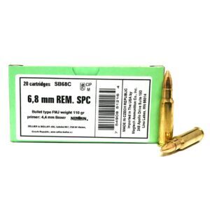 Sellier and Bellot 6.8 REM SPC 110 grain FMJ (20 rd box)