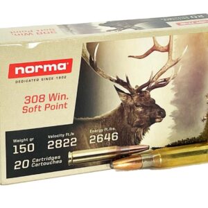 Norma 308 Win 150 grain Soft Point Elk  (20 Rounds)