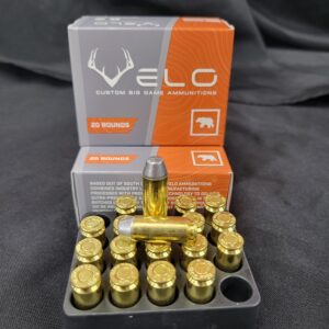 Mili/Velo Ammunition 10MM 200 Grain Cast Lead Bear Load Made In The USA 1000 FPS (20 rd box)