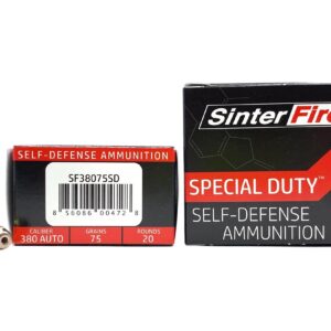 SinterFire 380 auto 75 grain Special Duty Lead Free Hollow Point (20 rd box)