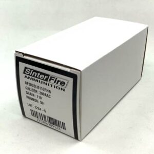 SinterFire 300 Blackout 110 grain Frangible Brass Cased, Boxer Primed in the USA! 2250 FPS (50 rd box)