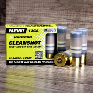 Huntego CleanShot 12 gauge 2 3/4'' gun Shoot-Thru Bore Cleaner The Fastest Way to Clean Your Gun(4 pack)