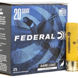 Federal Game Shok 20 Gauge 3 inch Hi Brass 1 1/4 oz. #6 Shot (25 rd box)
