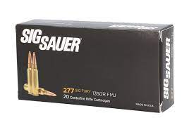 Sig Sauer .277 Sig Fury Elite Ball FMJ Conventional Casing 135 grain FMJ (20 rd box)