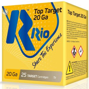 Rio Top Target 20 gauge 2 3/4'' 1250 FPS 7/8 oz. #9 Shot Lead 25 rd box (250 rd case)