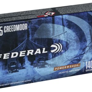 Federal Power-Shok 6.5 Creedmoor 140 grain JSP Jacketed Soft Point (20 rd box)