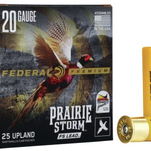 Federal Prairie Storm 20 gauge 3 inch #4 Shot Lead 1300 FPS 25 rd box FREE SHIPPING (250 rd case)