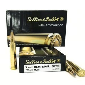 Sellier and Bellot 7mm Rem Mag 173 grain SPCE 2782 FPS (20 rd box)