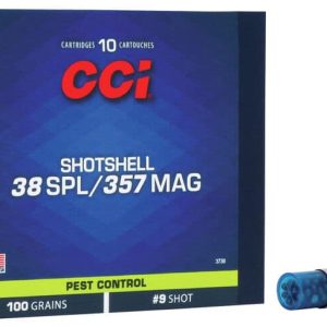 CCI Pest Control 38/357 Shotshell 100 grain #9 shot 1050 FPS (10 rd box)
