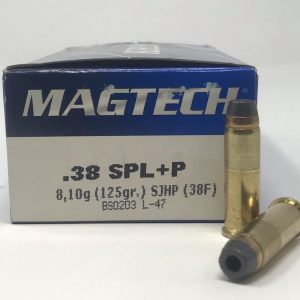 Magtech 38 Special + P 125 grain Semi-Jacketed Hollow Point (50 rd box)